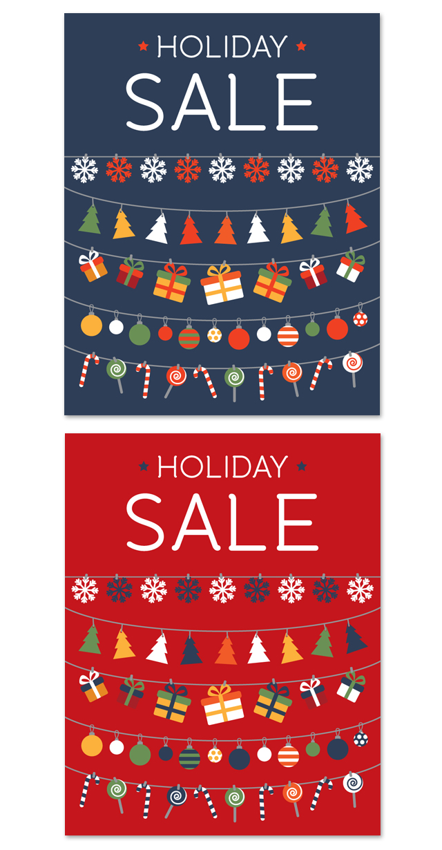 Holiday Sale Poster Template