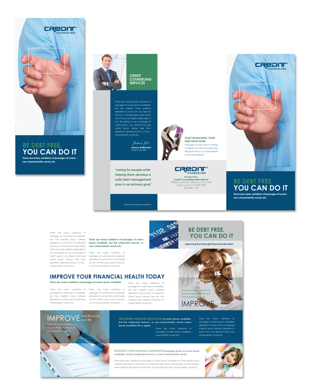 Credit Counselors Tri Fold Brochure Template