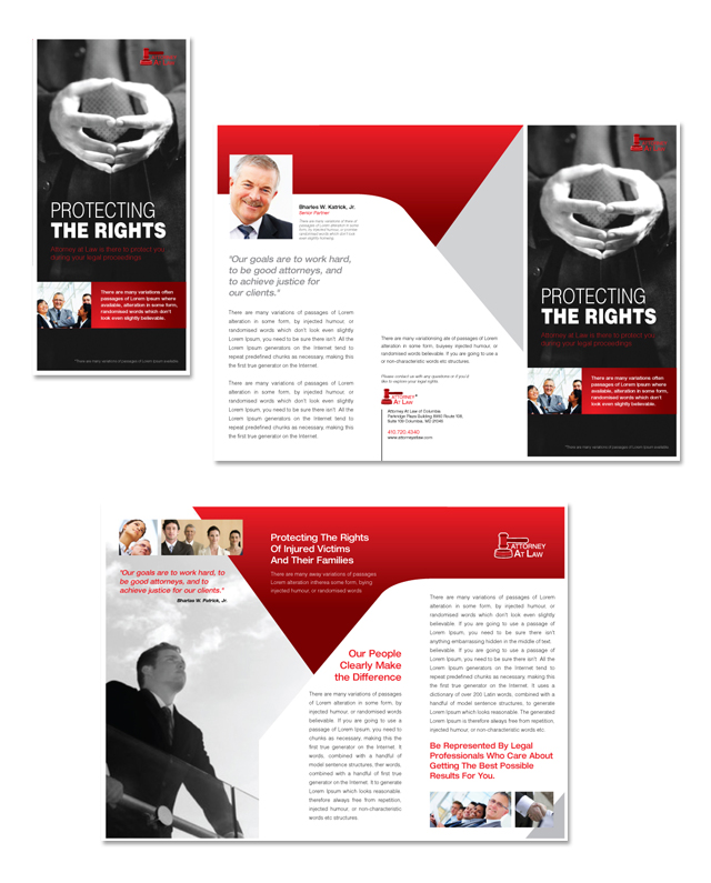 Attorney at Law Tri Fold Brochure Template