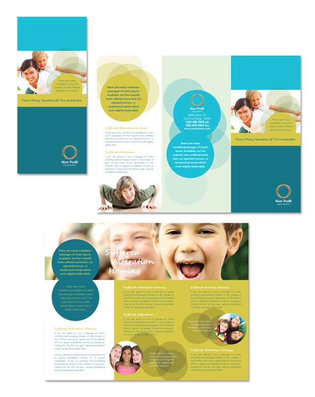 Child Advocates Tri Fold Brochure Template