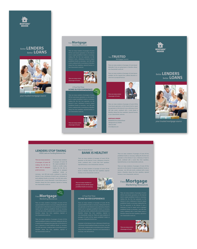 Mortgage Lenders Tri Fold Brochure Template