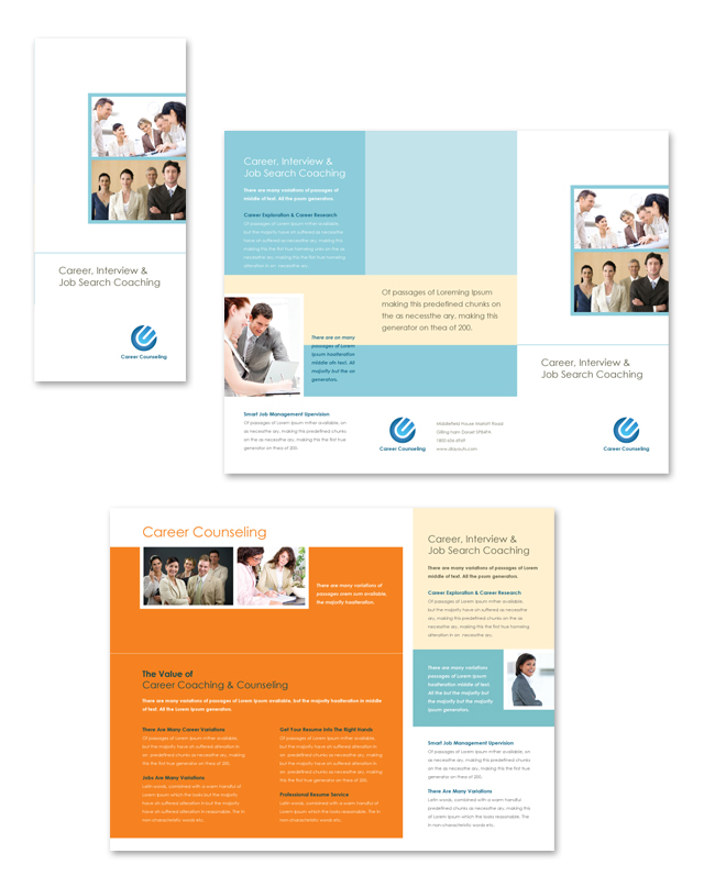 Career Counseling Tri Fold Brochure Template
