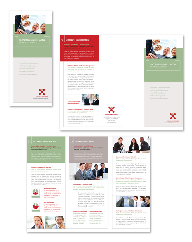 Business Management Tri Fold Brochure Template