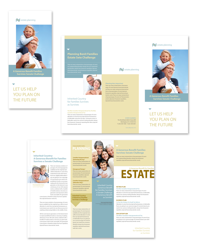 Estate Planning Tri Fold Brochure Template