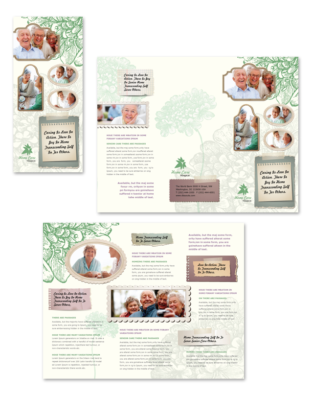 Home Care Tri Fold Brochure Template