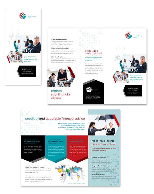 Financial Planning Tri Fold Brochure Template