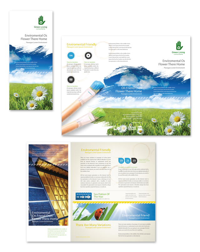 Environmental Groups Tri Fold Brochure Template