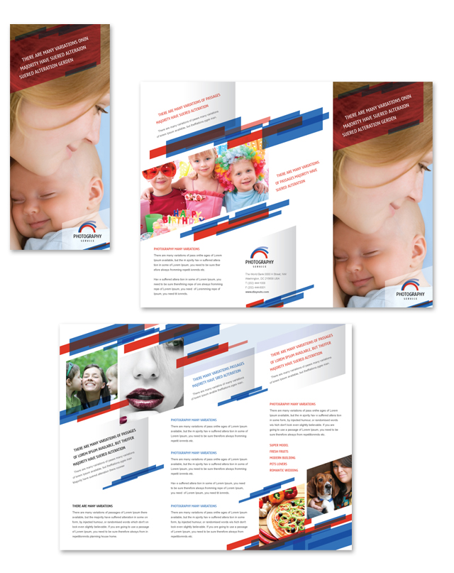 Photography Services Tri Fold Brochure Template