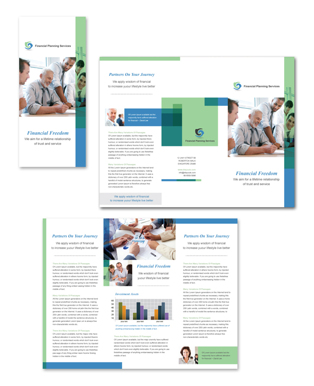 Financial Planning & Consulting Tri Fold Brochure Template